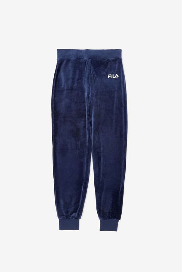 Fila Sara Velour Women's Jogger Pants - Navy,NZ 917-23589